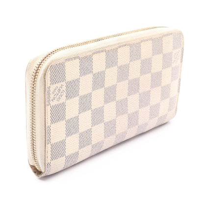 ジッピーウォレット ダミエアズール ラウンドファスナー長財布 PVC ホワイト ルイヴィトン 財布・小物 LOUIS VUITTON