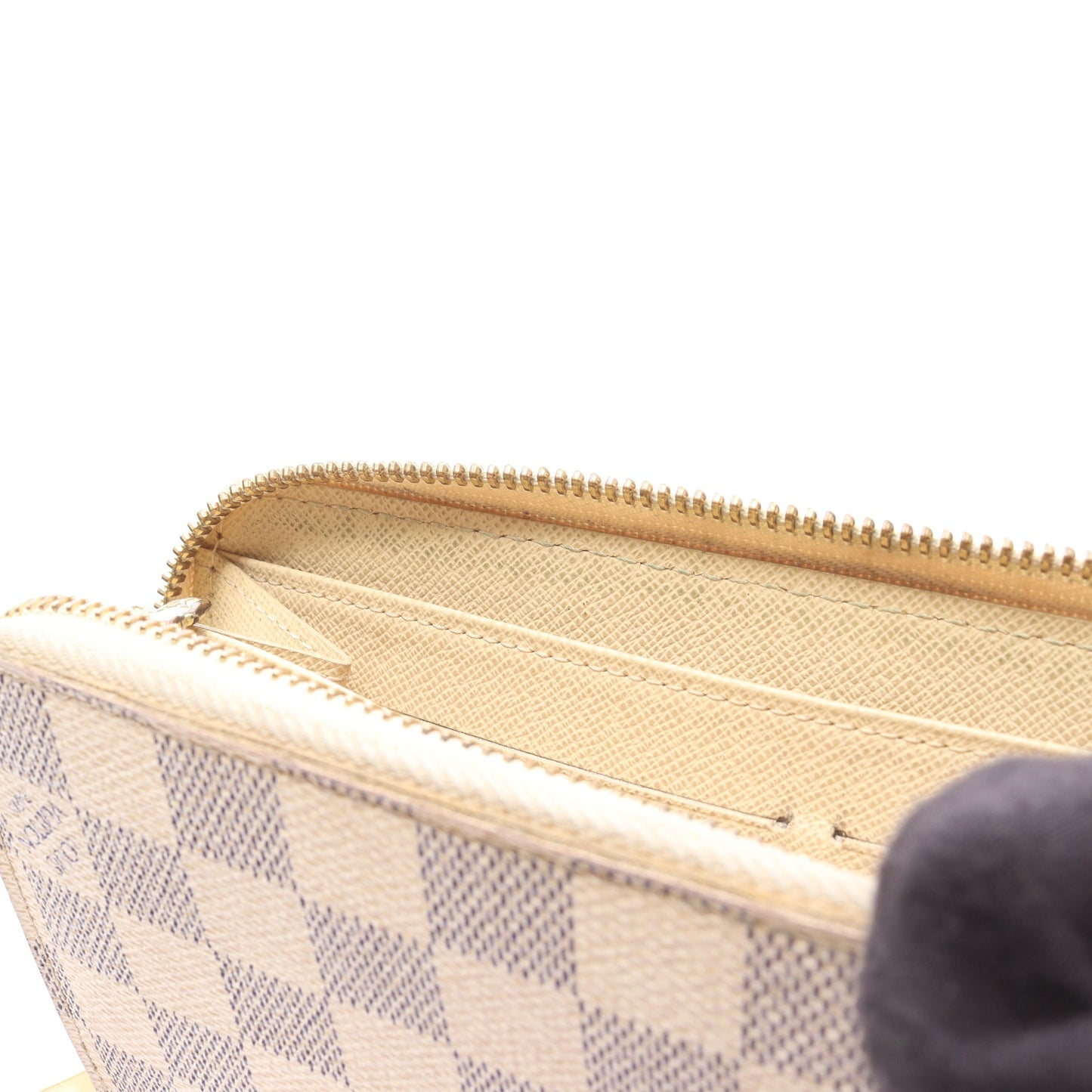 ジッピーウォレット ダミエアズール ラウンドファスナー長財布 PVC ホワイト ルイヴィトン 財布・小物 LOUIS VUITTON