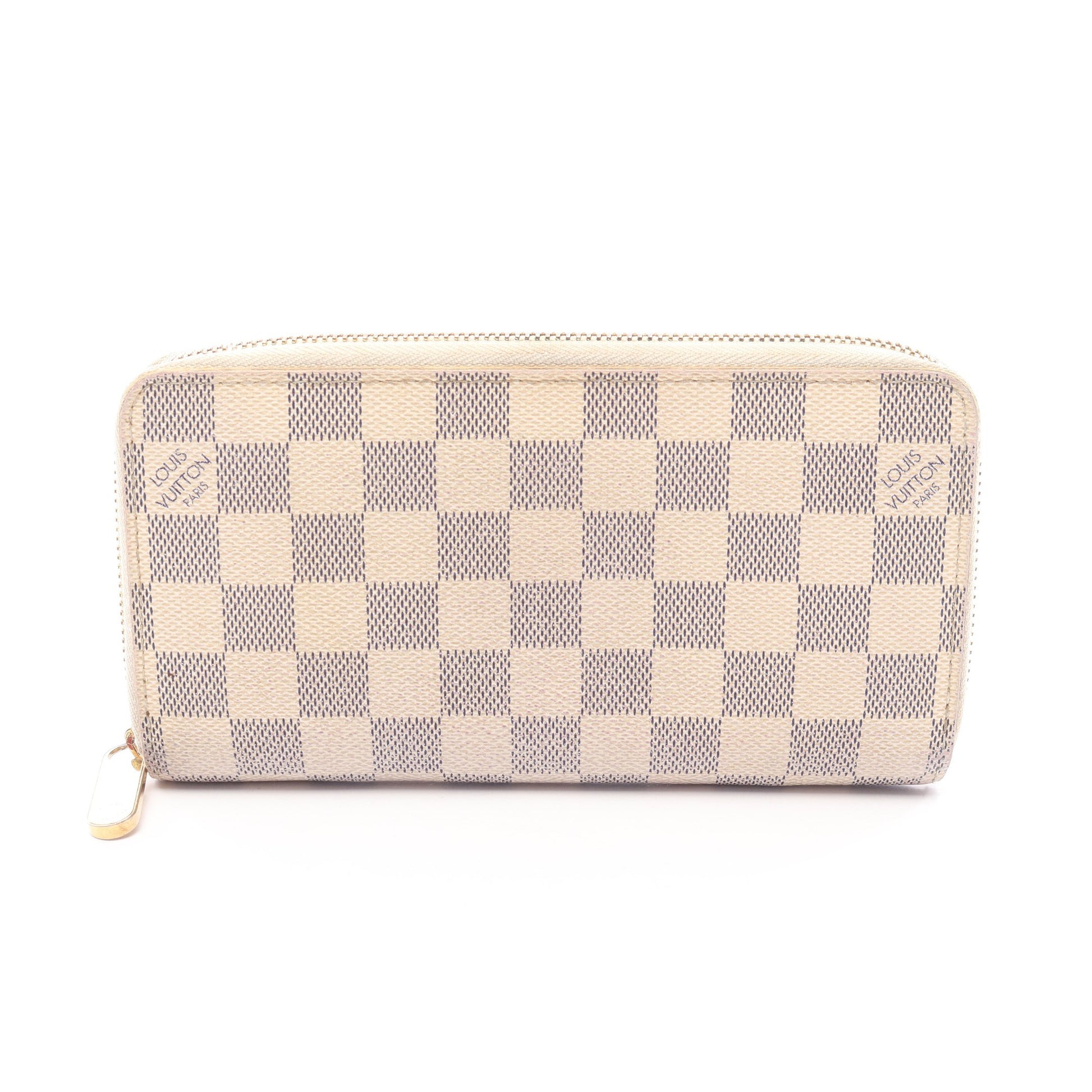 ジッピーウォレット ダミエアズール ラウンドファスナー長財布 PVC ホワイト ルイヴィトン 財布・小物 LOUIS VUITTON