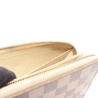 ジッピーウォレット ダミエアズール ラウンドファスナー長財布 PVC ホワイト ルイヴィトン 財布・小物 LOUIS VUITTON