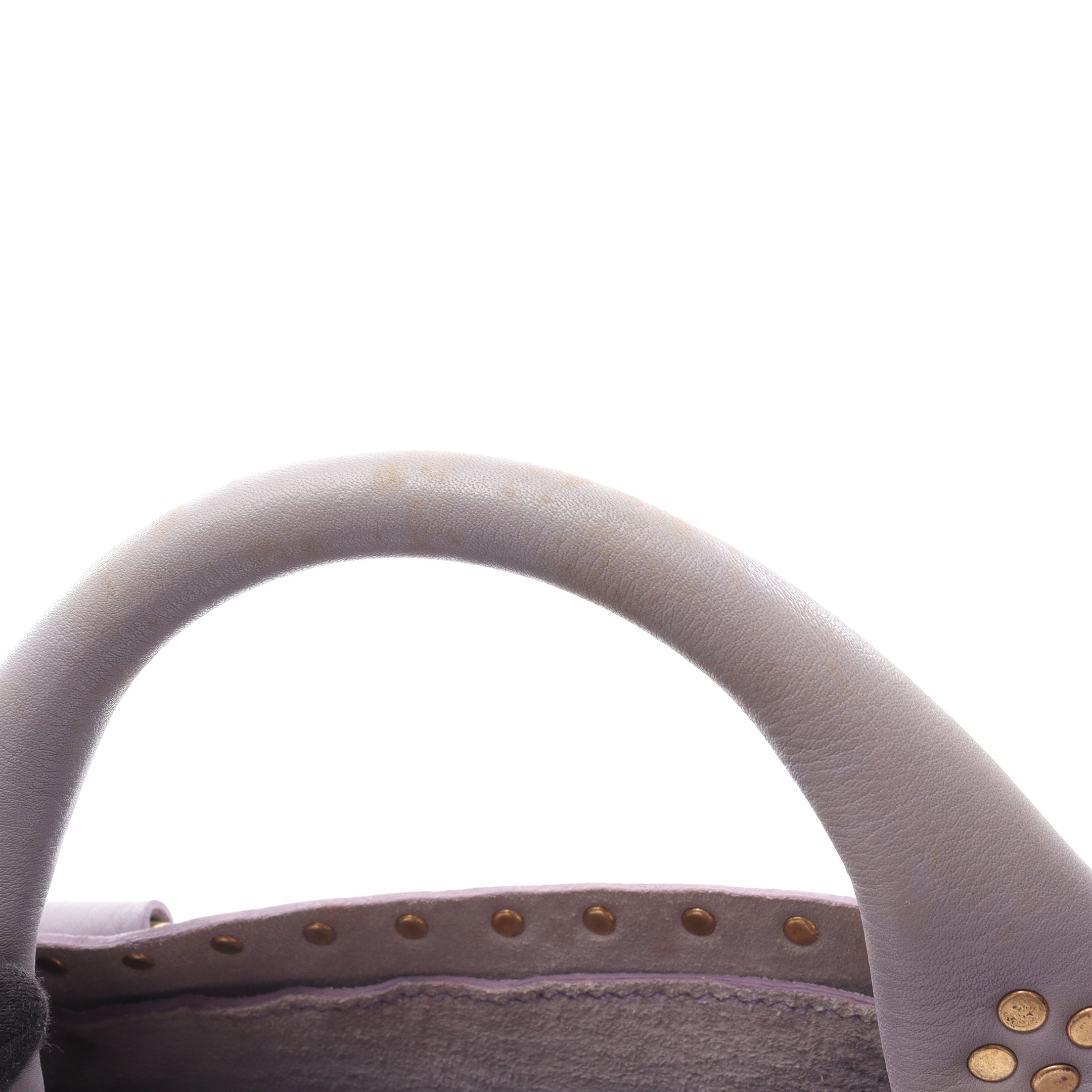 ブギーバッグ スタッズ ハンドバッグ レザー ライトパープル セリーヌ