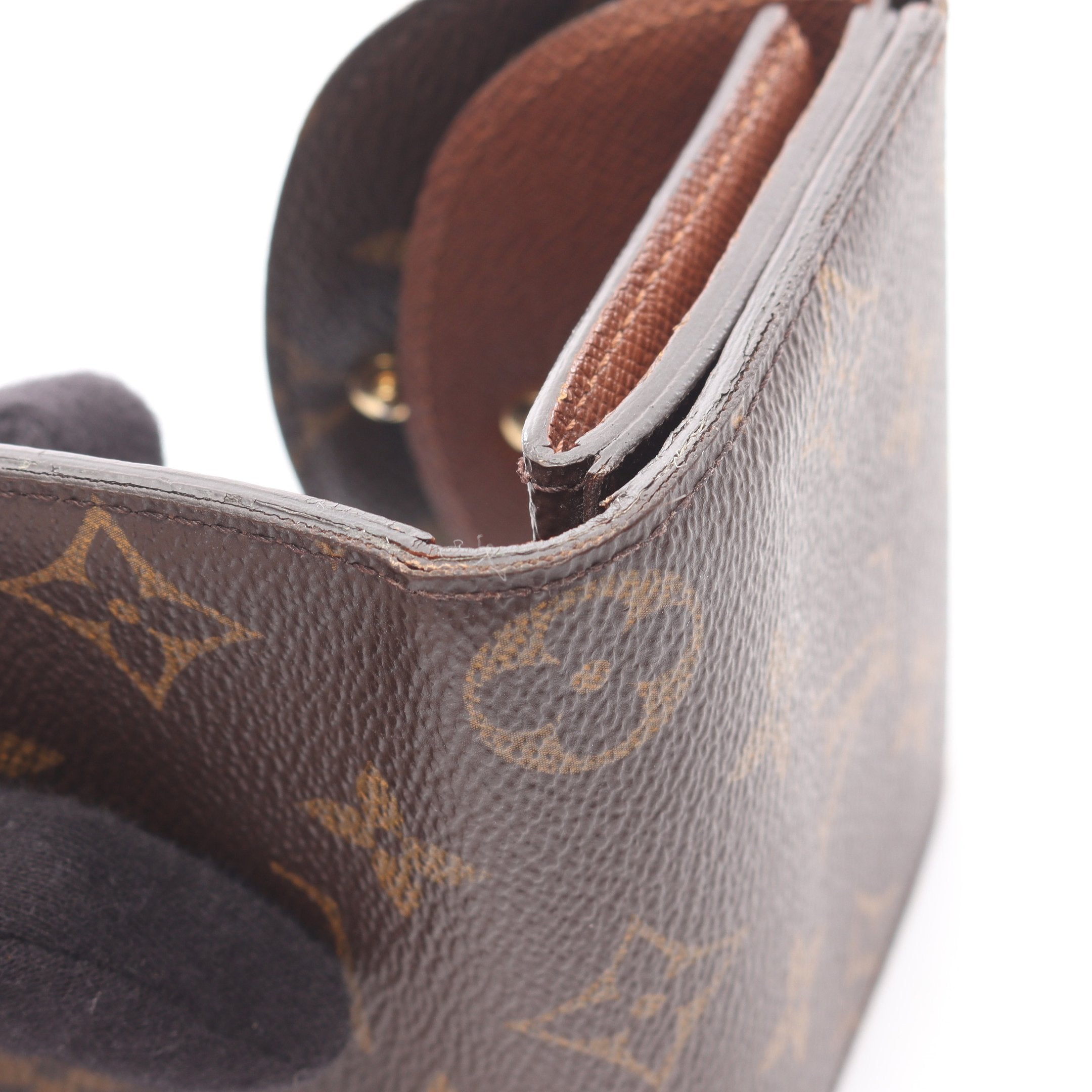 ルイヴィトン モノグラム ポルトフォイユ エレーヌ 三つ折り財布 ブラウン ポルトフォイユ エレーヌ モノグラム 三つ折り財布 PVC ブラウン ルイ