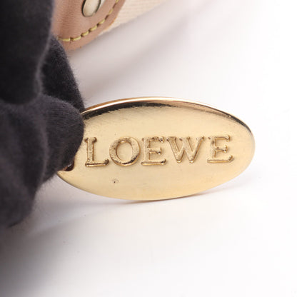 ショルダーバッグ キャンバス レザー オフホワイト マルチカラー ロエベ バッグ LOEWE