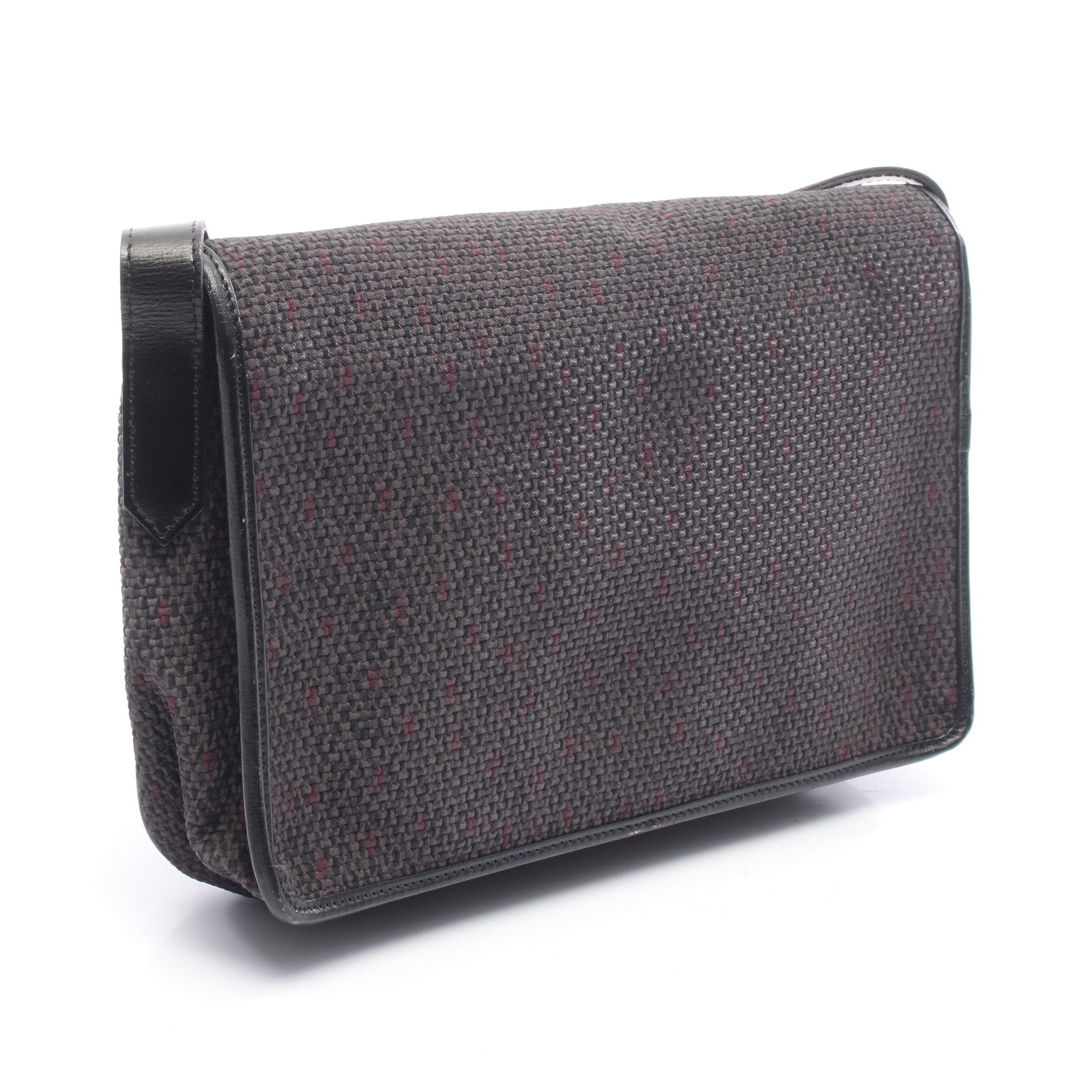 ショルダーバッグ PVC レザー ダークグレー ブラック マルチカラー