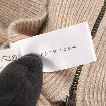 ニット ジップアップパーカー カシミヤ ベージュ ボッテガヴェネタ トップス BOTTEGA VENETA