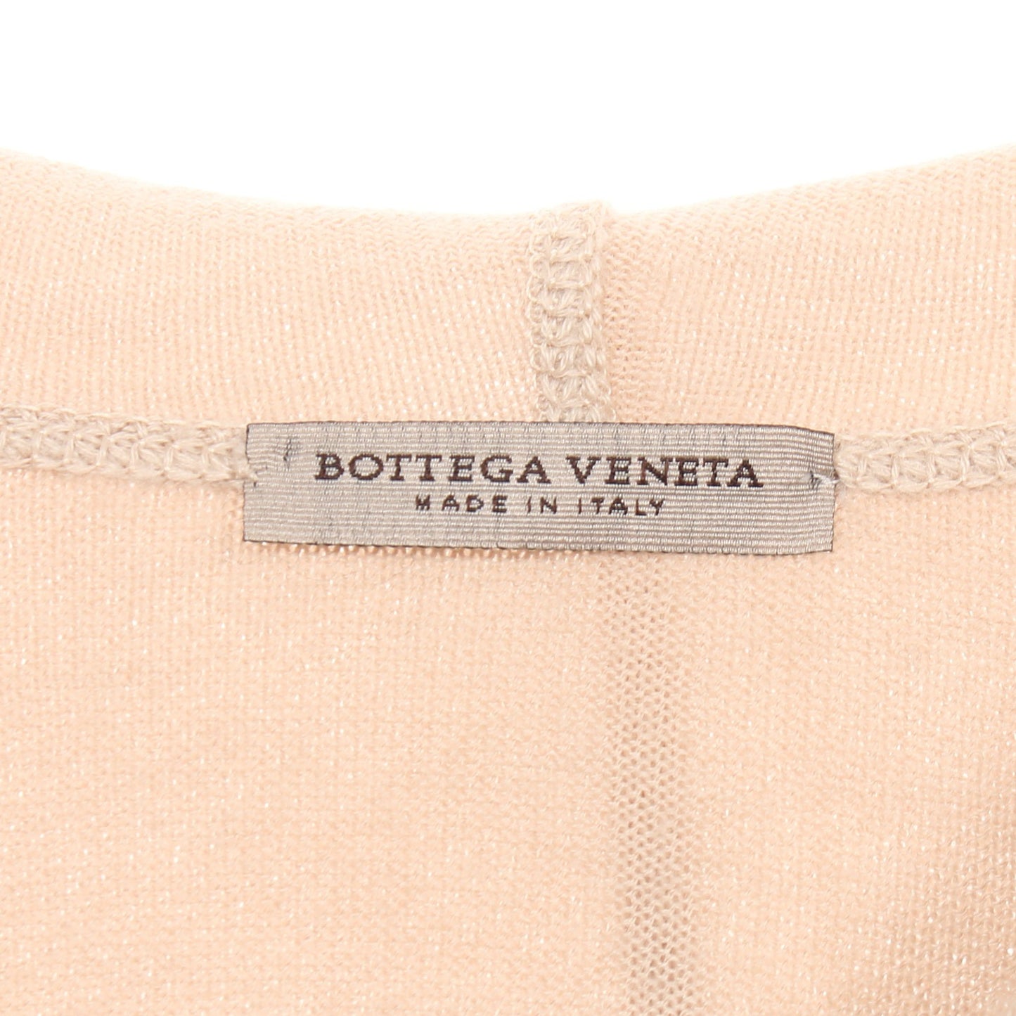 ニット ジップアップパーカー カシミヤ ベージュ ボッテガヴェネタ トップス BOTTEGA VENETA