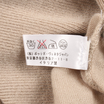ニット ジップアップパーカー カシミヤ ベージュ ボッテガヴェネタ トップス BOTTEGA VENETA