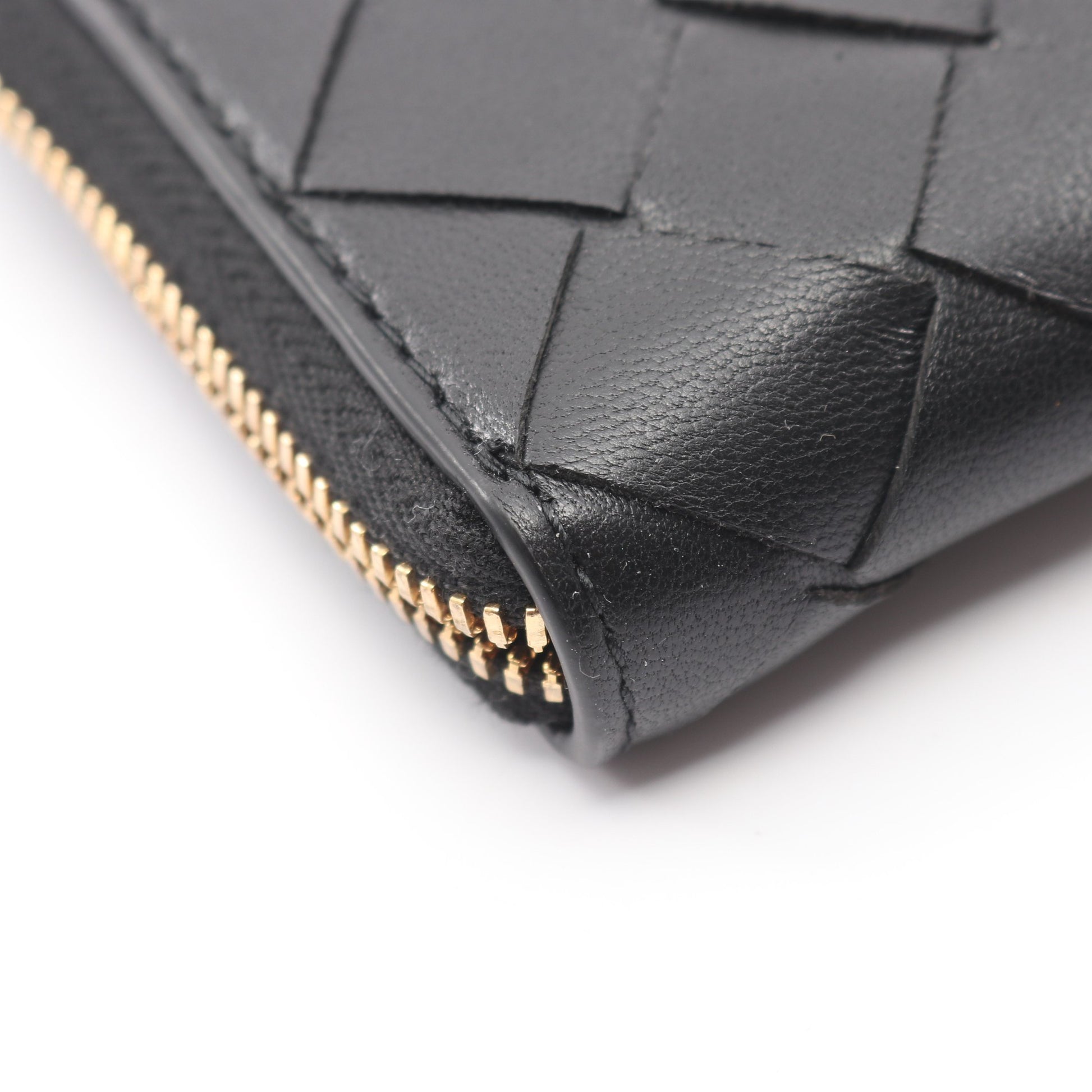 イントレチャート カードケース コインケース レザー ブラック ボッテガヴェネタ 財布・小物 BOTTEGA VENETA