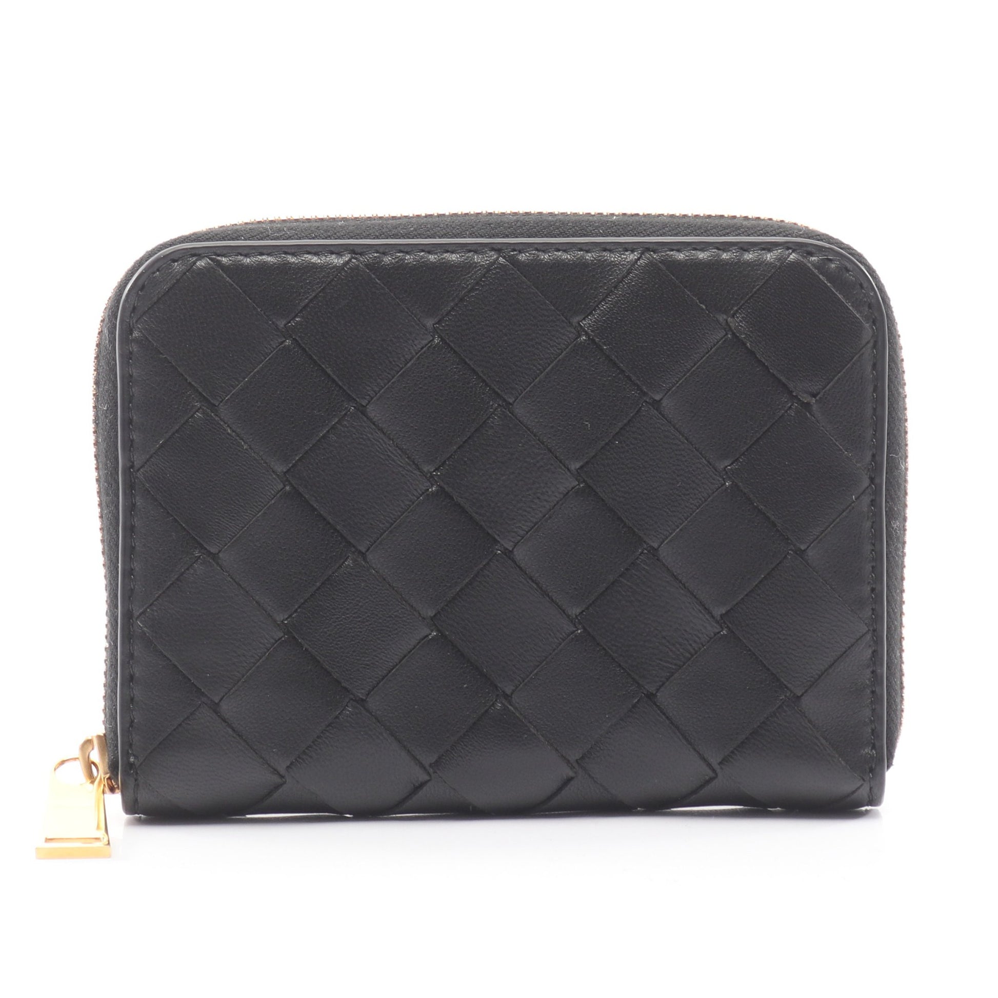イントレチャート カードケース コインケース レザー ブラック ボッテガヴェネタ 財布・小物 BOTTEGA VENETA