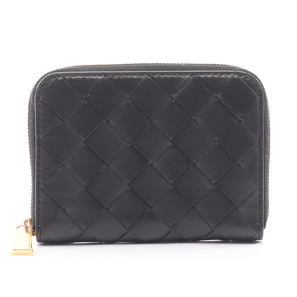 イントレチャート カードケース コインケース レザー ブラック ボッテガヴェネタ 財布・小物 BOTTEGA VENETA