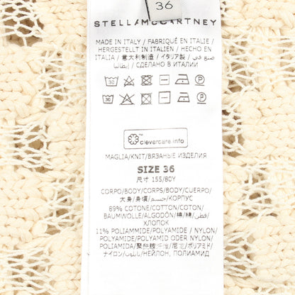 ローゲージ ニット Vネック コットン アイボリー ステラマッカートニー トップス Stella McCartney