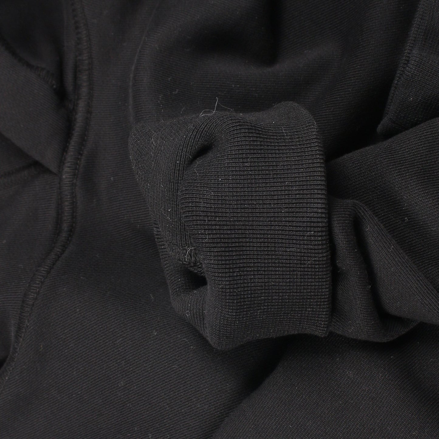 プルオーバーパーカー コットン ブラック ストーンアイランド トップス Stone Island