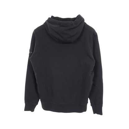 プルオーバーパーカー コットン ブラック ストーンアイランド トップス Stone Island