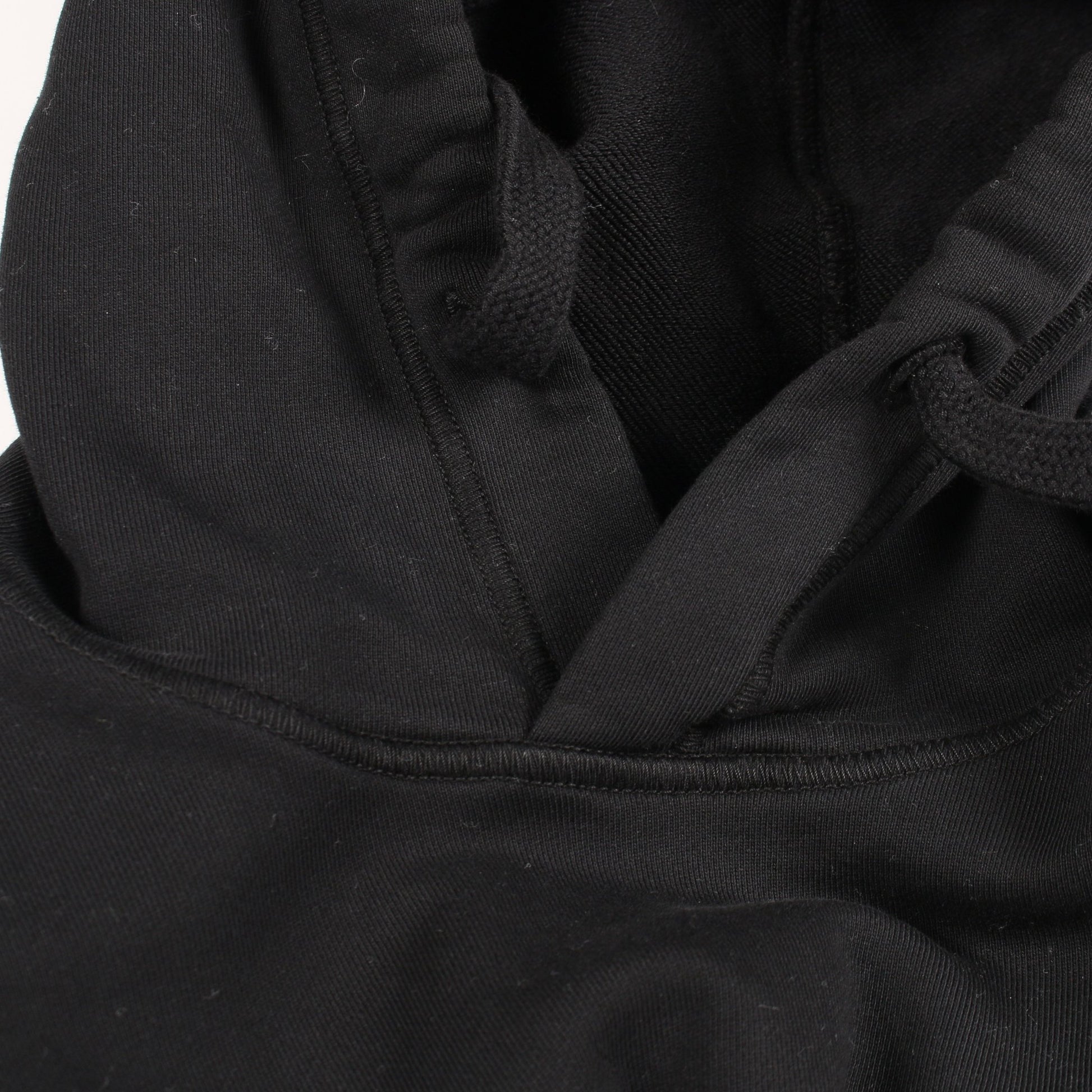 プルオーバーパーカー コットン ブラック ストーンアイランド トップス Stone Island