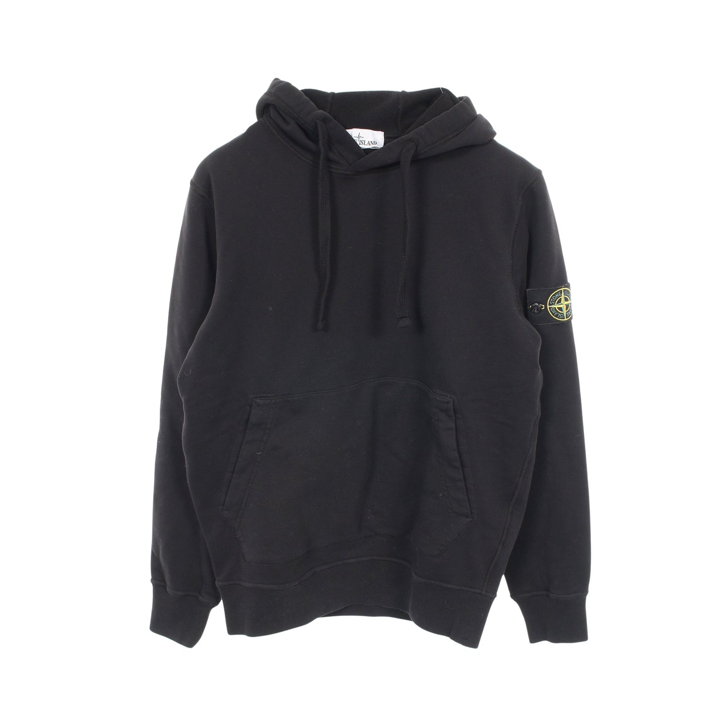 プルオーバーパーカー コットン ブラック ストーンアイランド トップス Stone Island