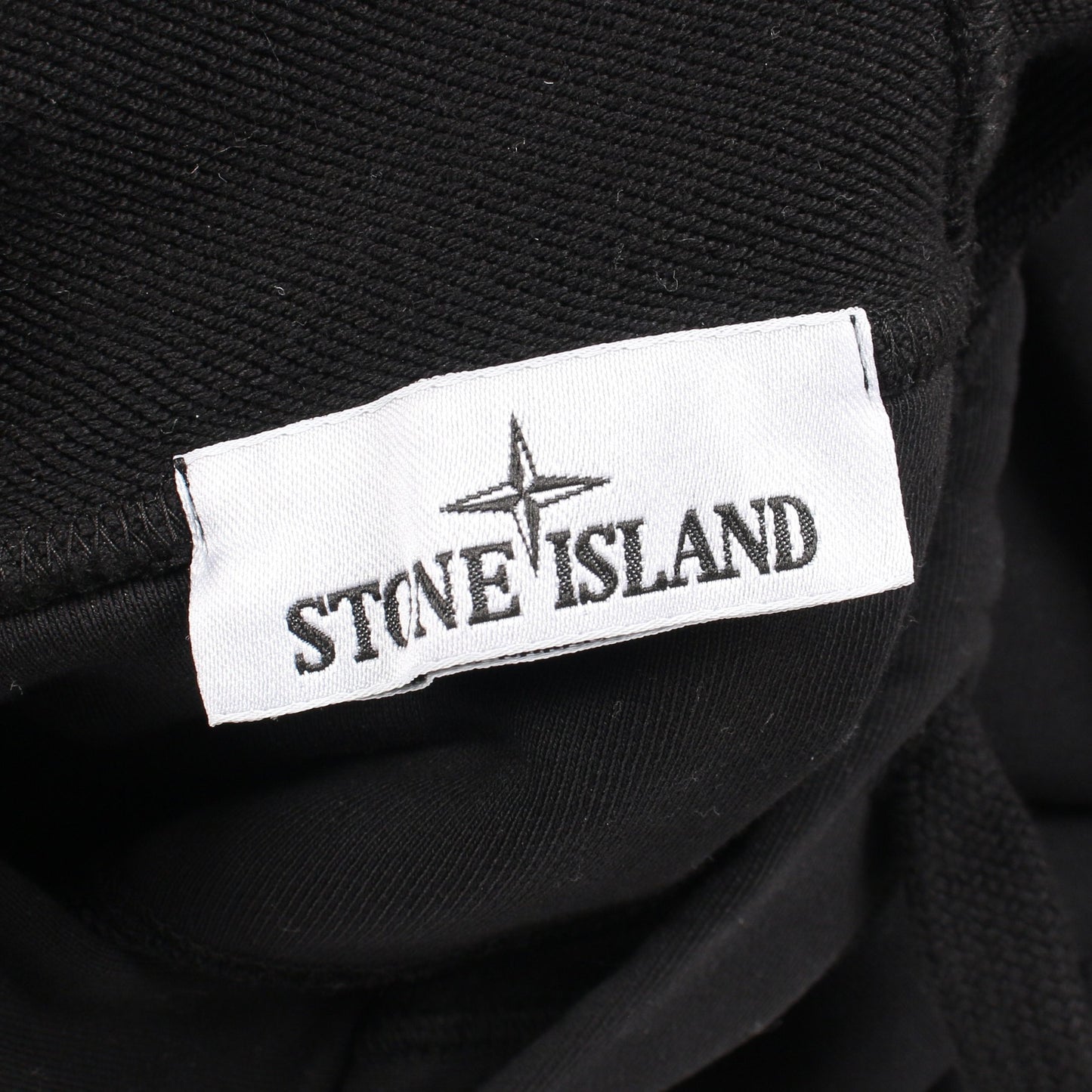 プルオーバーパーカー コットン ブラック ストーンアイランド トップス Stone Island