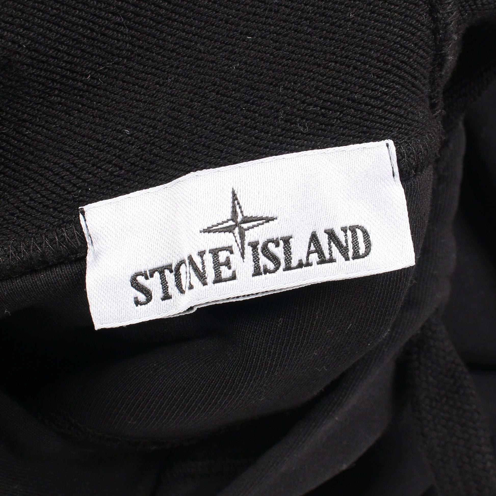 プルオーバーパーカー コットン ブラック ストーンアイランド トップス Stone Island