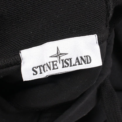 プルオーバーパーカー コットン ブラック ストーンアイランド トップス Stone Island