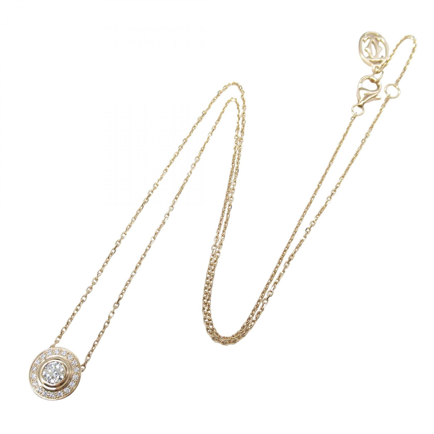 ダムール ネックレス ダイヤ ネックレス K18PG ダイヤモンド ピンクゴールド クリア カルティエ アクセサリー Cartier