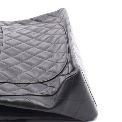 デカマトラッセ34 シングルフラップ Wチェーンショルダーバッグ ラムスキン ブラック ゴールド金具 シャネル バッグ CHANEL