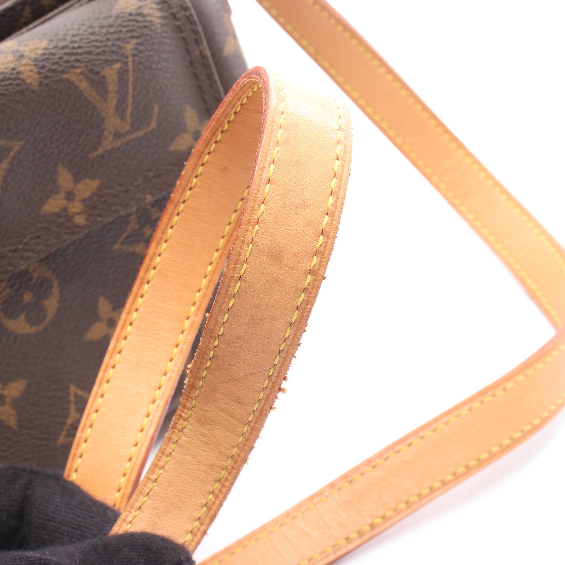 ヴィバシテPM モノグラム ショルダーバッグ PVC レザー ブラウン ルイヴィトン バッグ LOUIS VUITTON