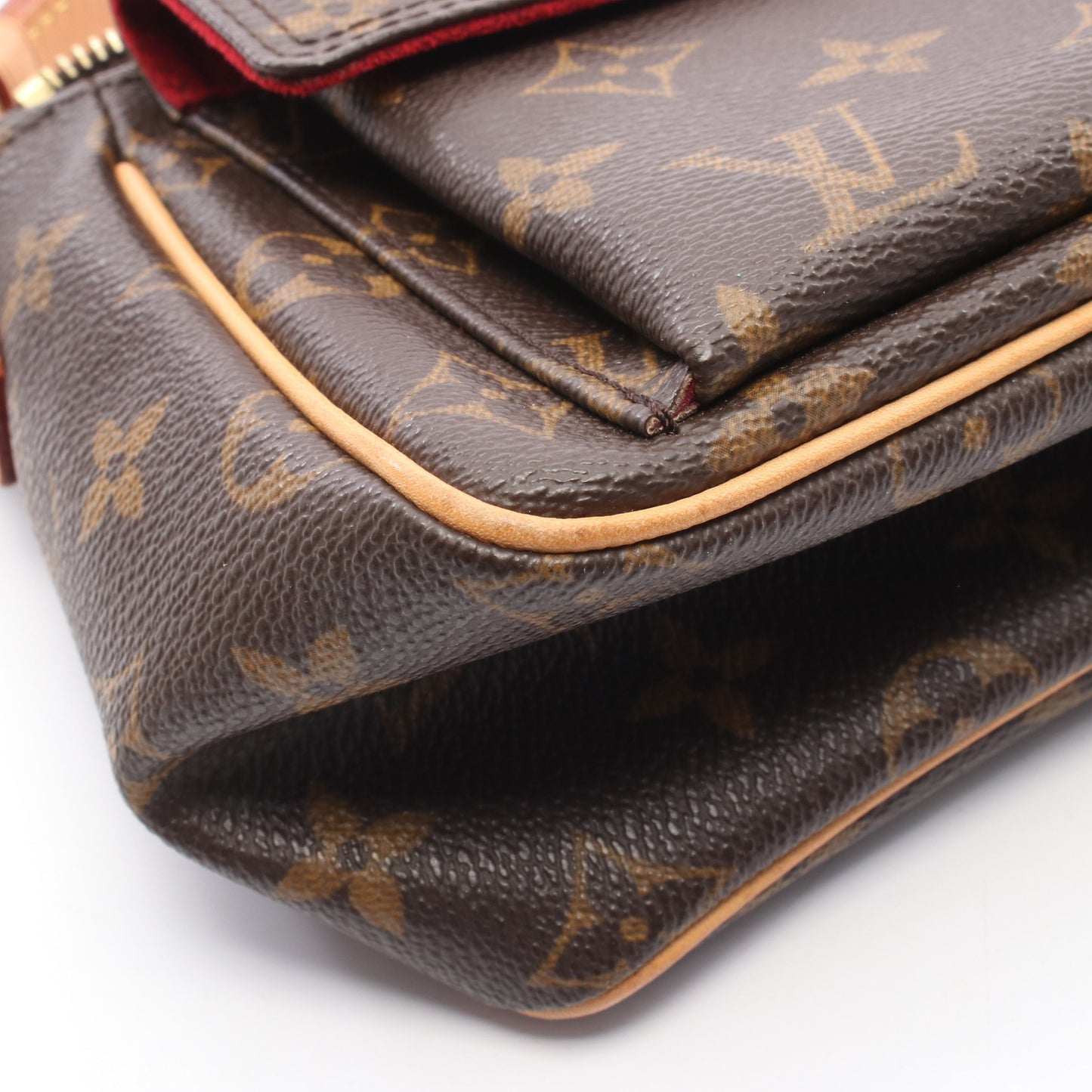 ヴィバシテPM モノグラム ショルダーバッグ PVC レザー ブラウン ルイヴィトン バッグ LOUIS VUITTON