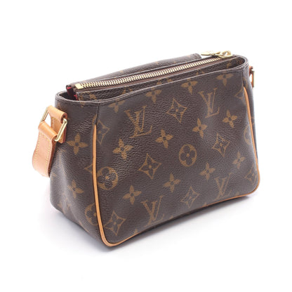 ヴィバシテPM モノグラム ショルダーバッグ PVC レザー ブラウン ルイヴィトン バッグ LOUIS VUITTON