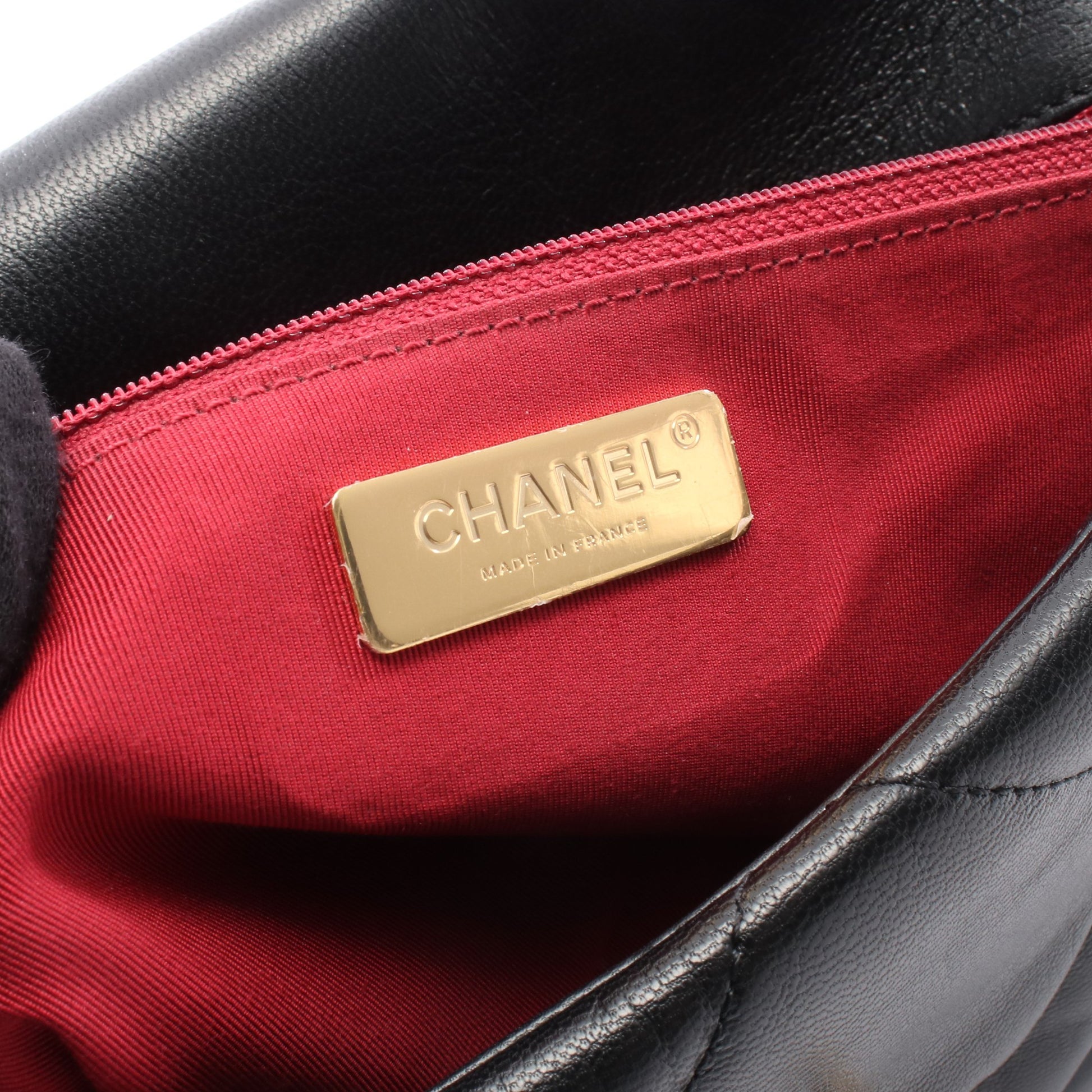 19 ディズヌフ マトラッセ チェーンショルダーバッグ レザー ブラック コンビ金具 2WAY シャネル バッグ CHANEL