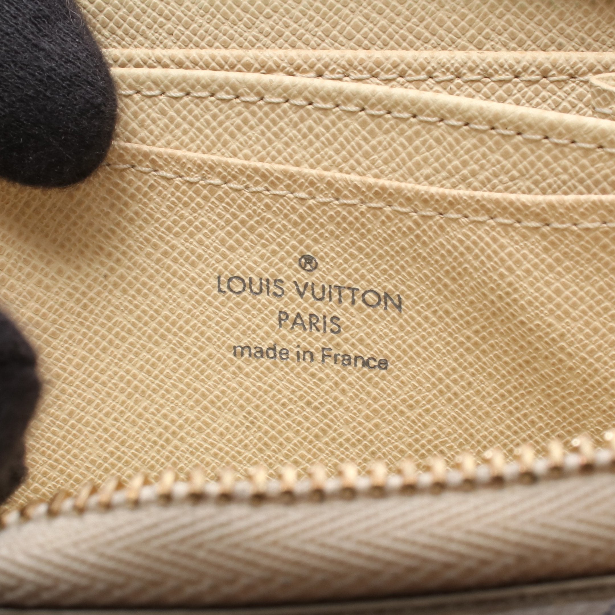 ジッピーコインパース ダミエアズール コインケース PVC ホワイト ルイ