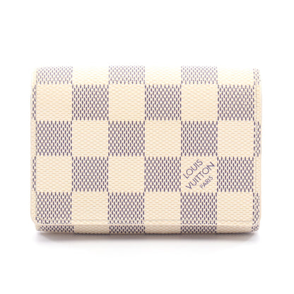 アンヴェロップ カルトドゥヴィジット ダミエアズール カードケース PVC レザー ホワイト ルイヴィトン 財布・小物 LOUIS VUITTON