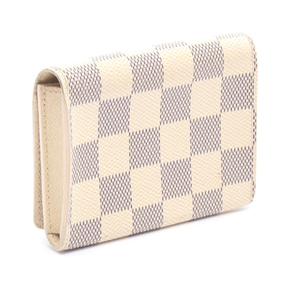 アンヴェロップ カルトドゥヴィジット ダミエアズール カードケース PVC レザー ホワイト ルイヴィトン 財布・小物 LOUIS VUITTON