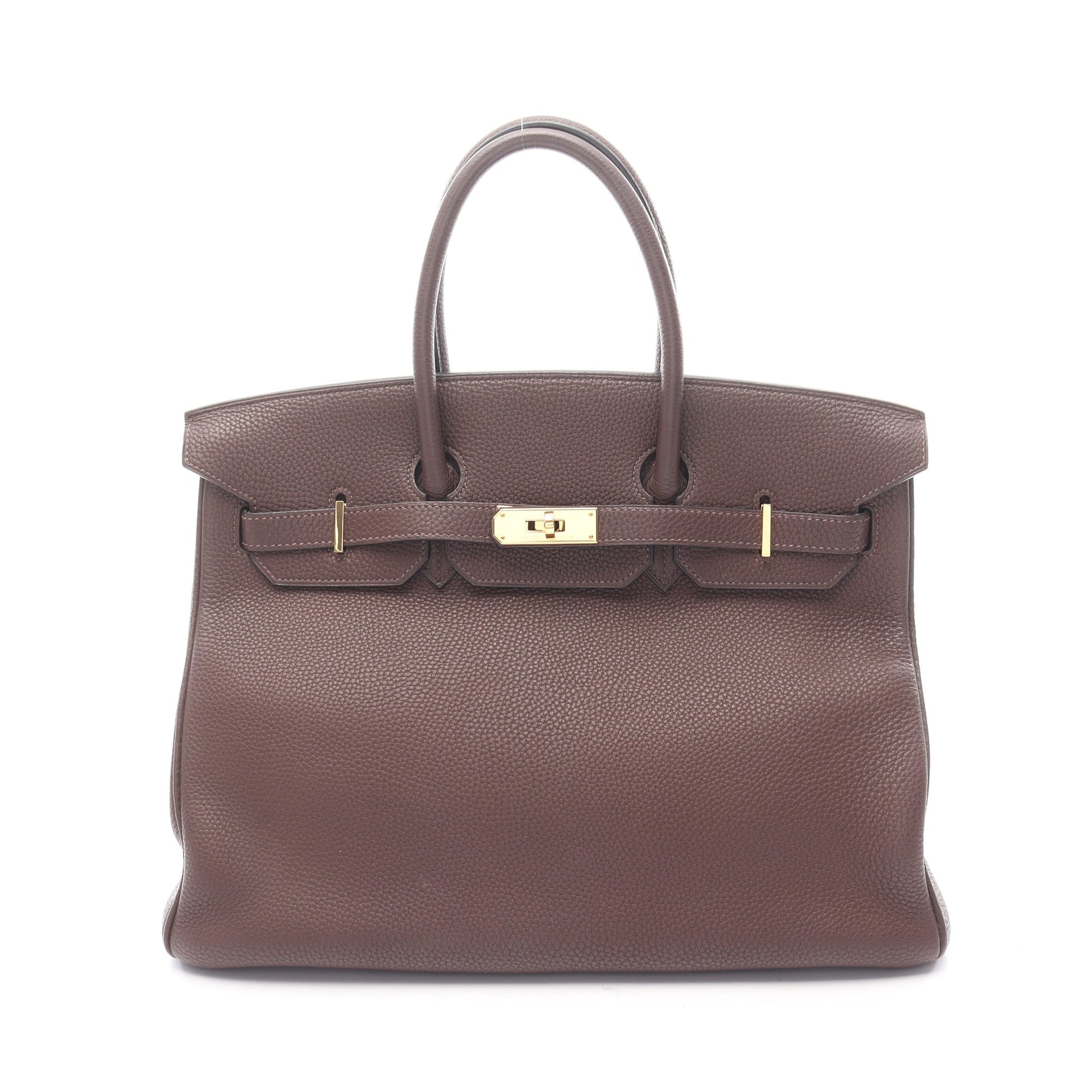 バーキン35 ショコラ ハンドバッグ トゴ ダークブラウン ゴールド金具 □K刻印 エルメス バッグ HERMES