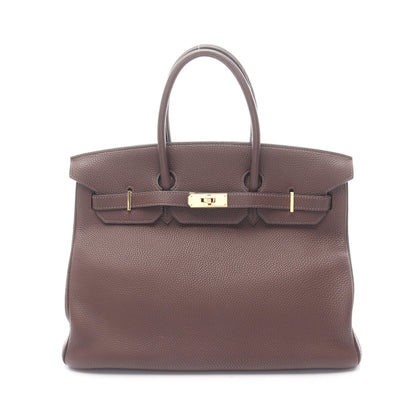 バーキン35 ショコラ ハンドバッグ トゴ ダークブラウン ゴールド金具 □K刻印 エルメス バッグ HERMES