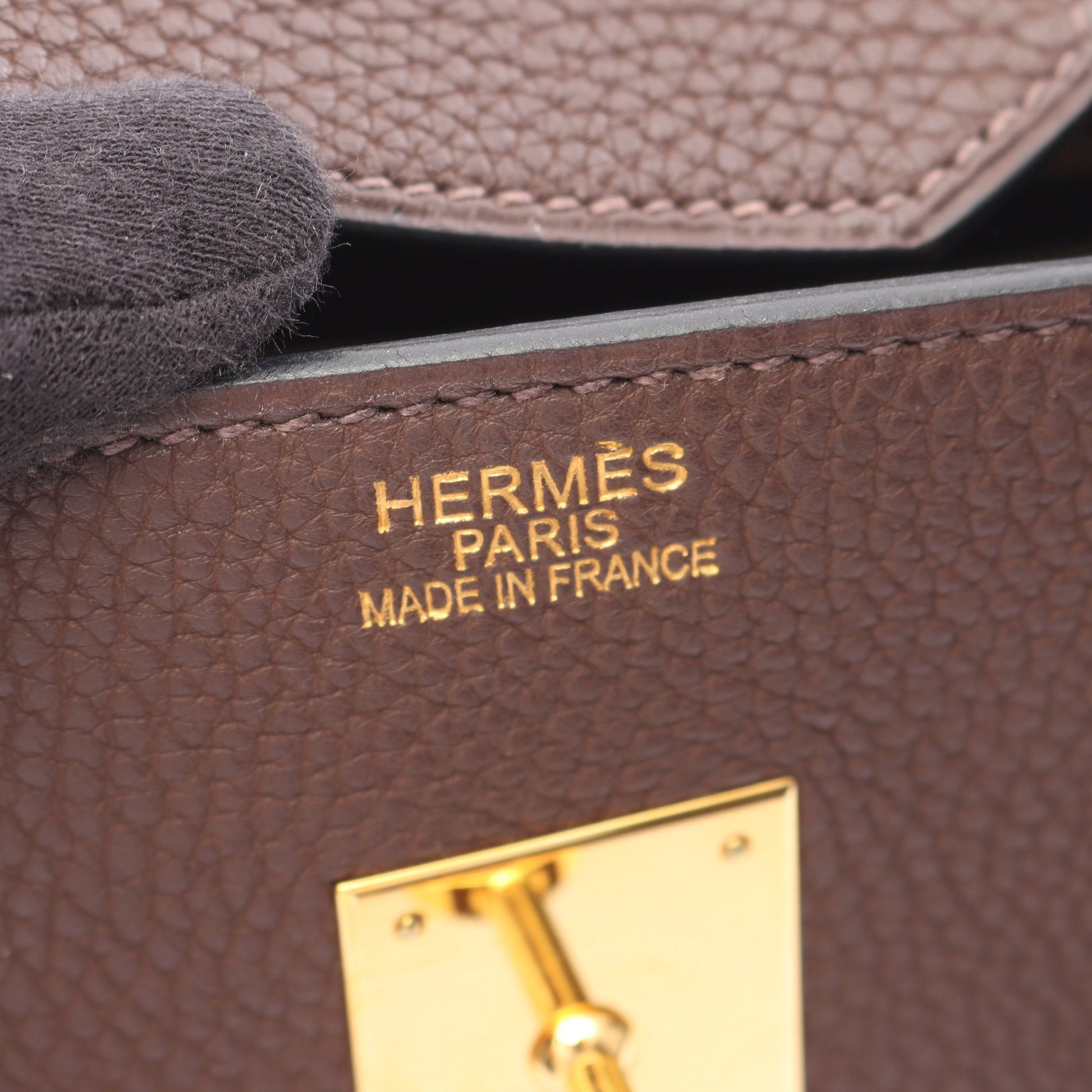 バーキン35 ショコラ ハンドバッグ トゴ ダークブラウン ゴールド金具 □K刻印 エルメス バッグ HERMES