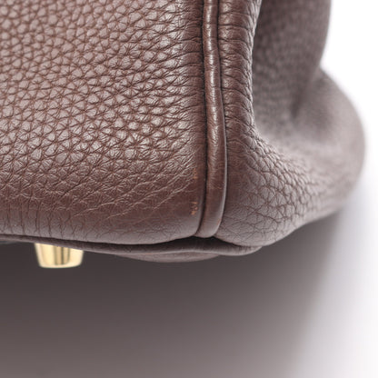 バーキン35 ショコラ ハンドバッグ トゴ ダークブラウン ゴールド金具 □K刻印 エルメス バッグ HERMES