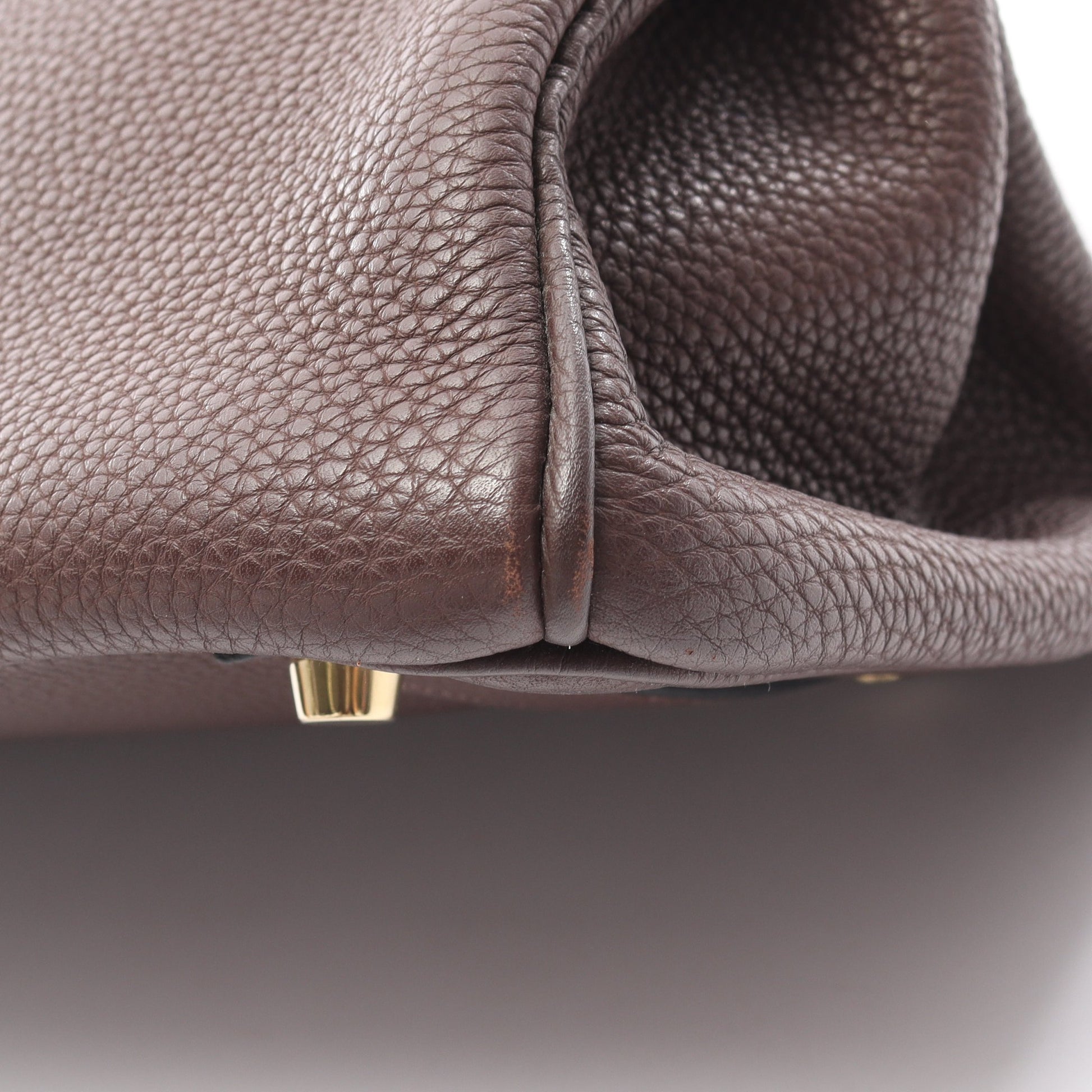 バーキン35 ショコラ ハンドバッグ トゴ ダークブラウン ゴールド金具 □K刻印 エルメス バッグ HERMES