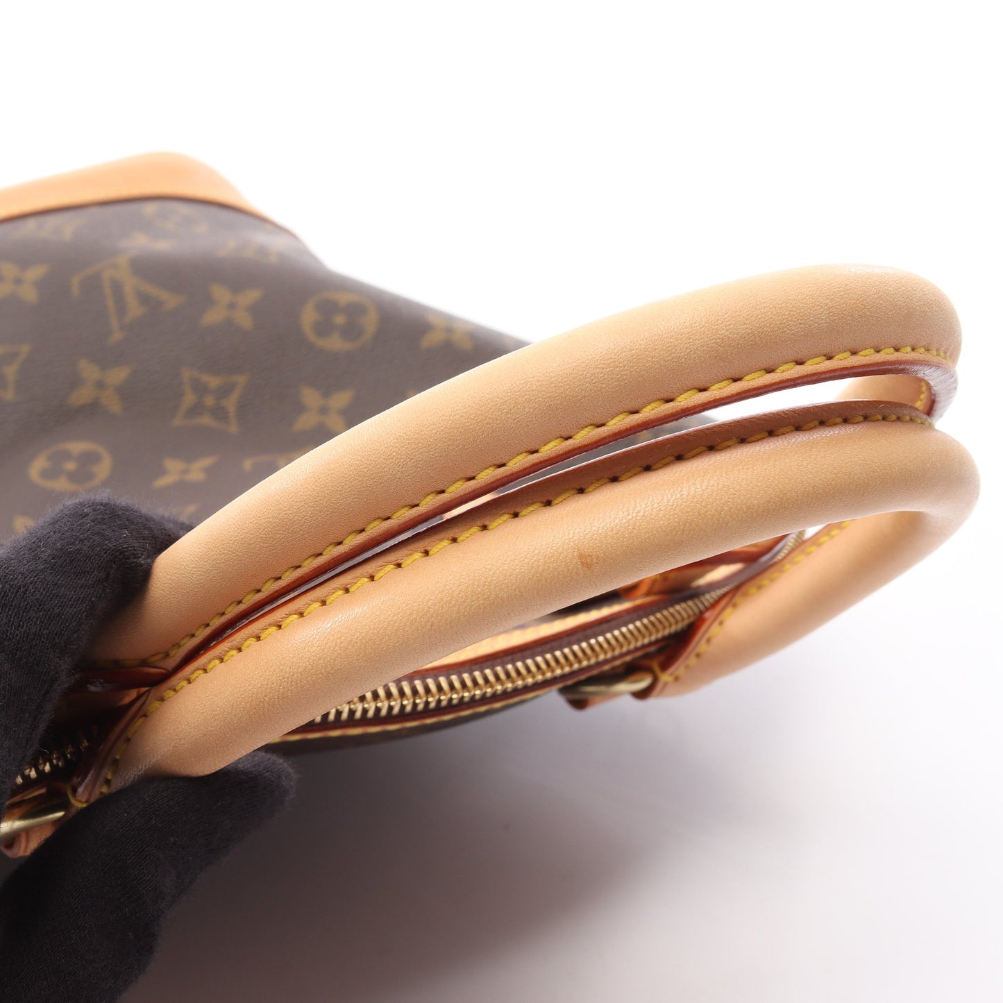 ロックイット モノグラム ハンドバッグ PVC レザー ブラウン ルイヴィトン バッグ LOUIS VUITTON