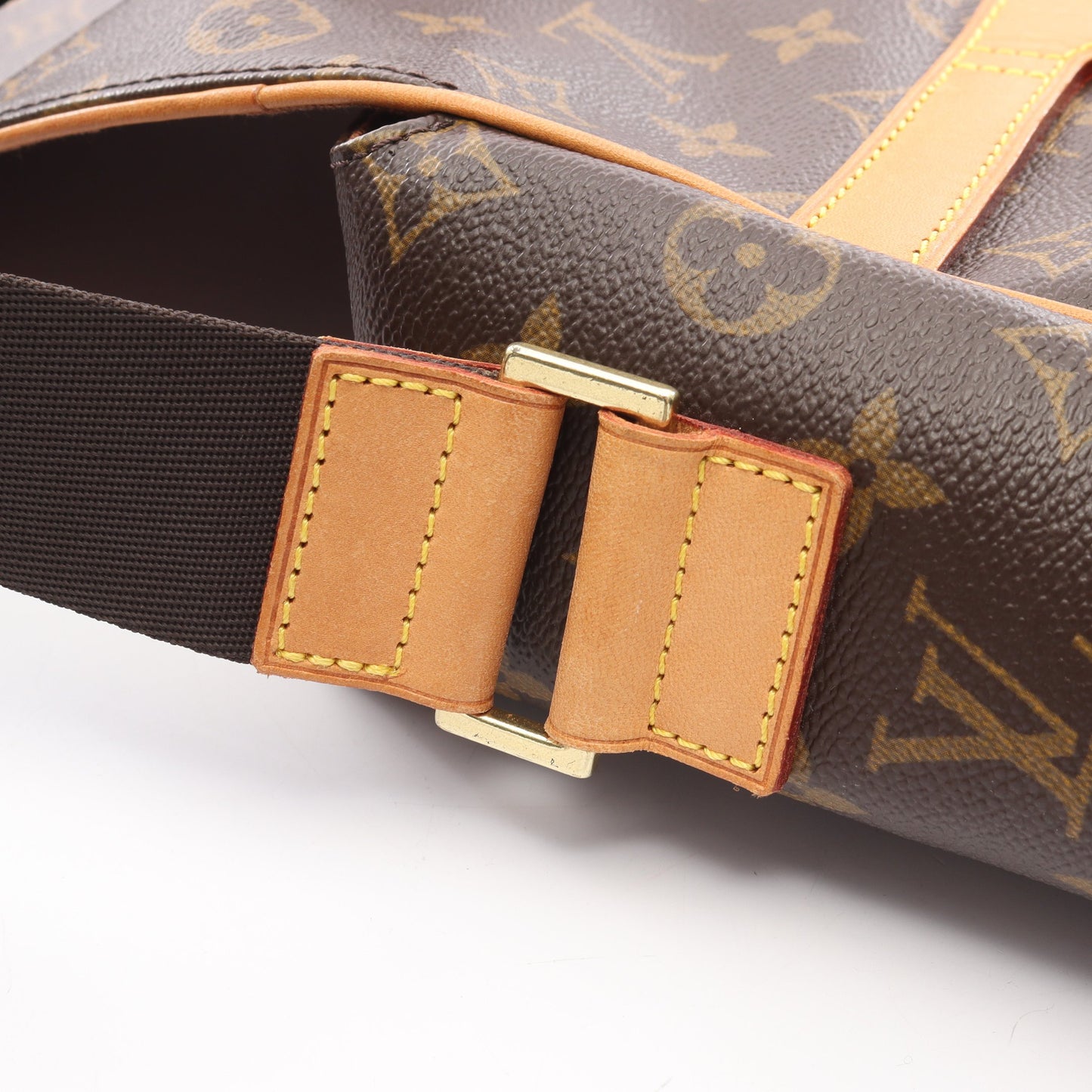 ヴァルミーGM モノグラム ショルダーバッグ PVC レザー ブラウン ルイヴィトン バッグ LOUIS VUITTON