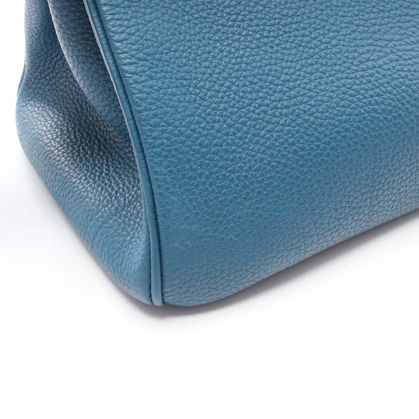 バーキン30 ブルージーン ハンドバッグ トゴ ブルー シルバー金具 □O刻印 エルメス バッグ HERMES