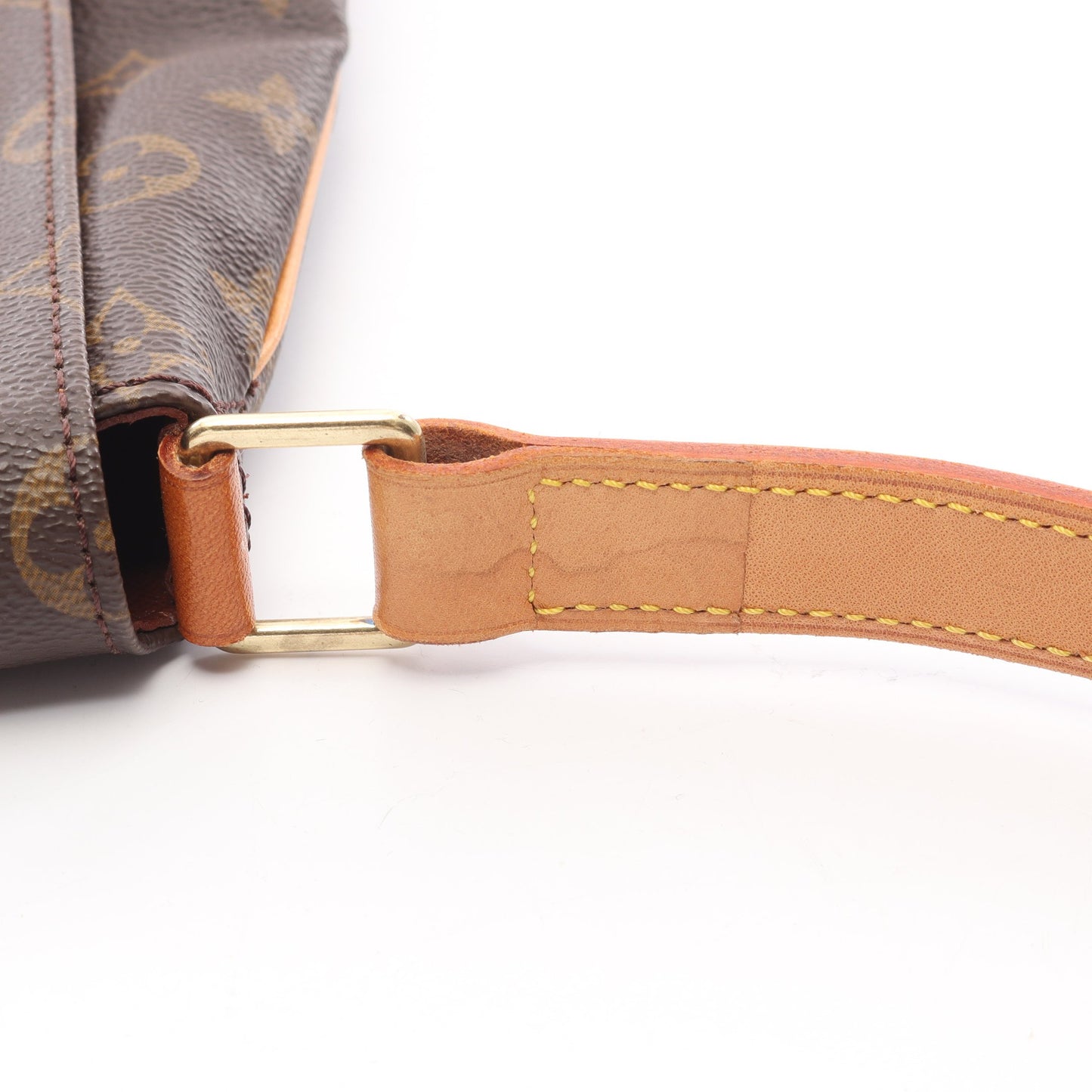 ミュゼット モノグラム ショルダーバッグ PVC レザー ブラウン ルイヴィトン バッグ LOUIS VUITTON