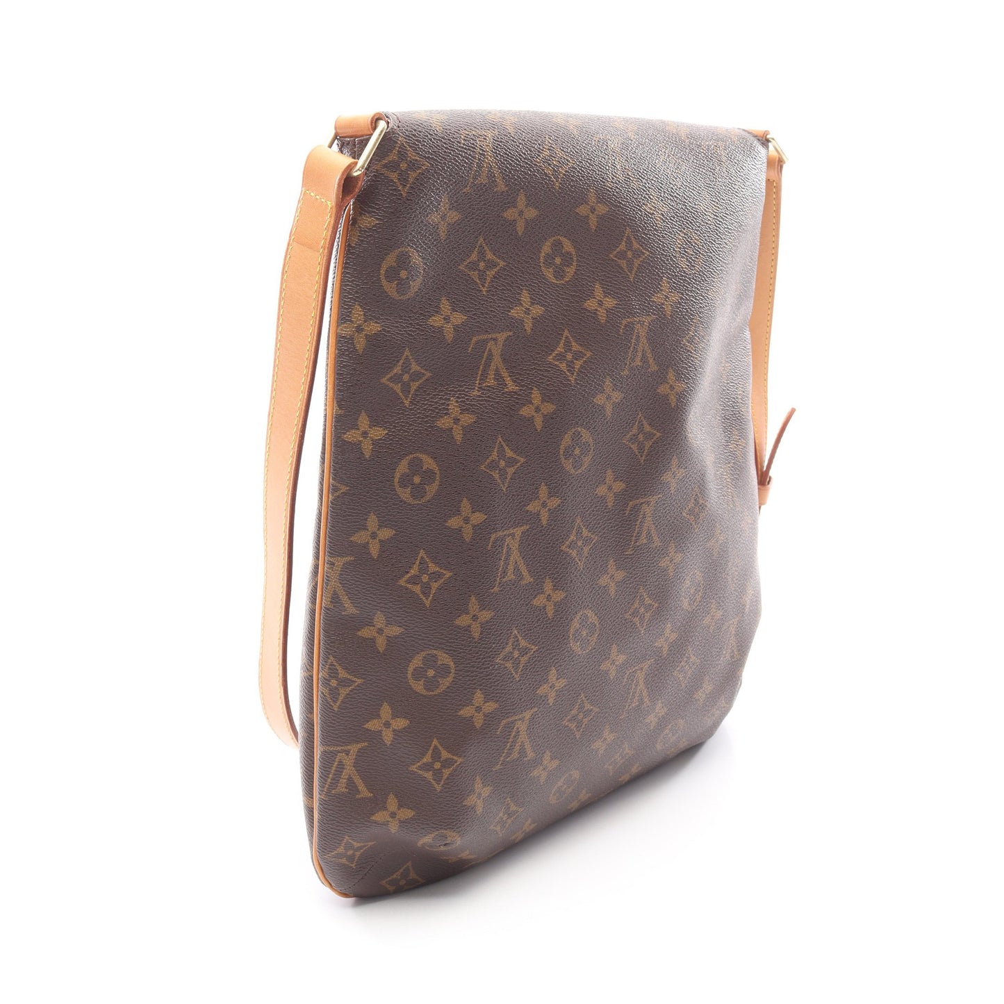 ミュゼット モノグラム ショルダーバッグ PVC レザー ブラウン ルイヴィトン バッグ LOUIS VUITTON