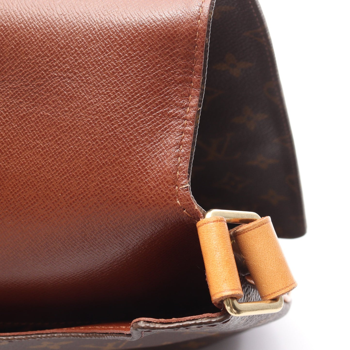 ミュゼット モノグラム ショルダーバッグ PVC レザー ブラウン ルイヴィトン バッグ LOUIS VUITTON