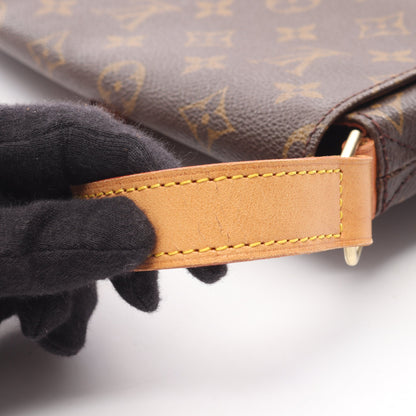 ミュゼット モノグラム ショルダーバッグ PVC レザー ブラウン ルイヴィトン バッグ LOUIS VUITTON