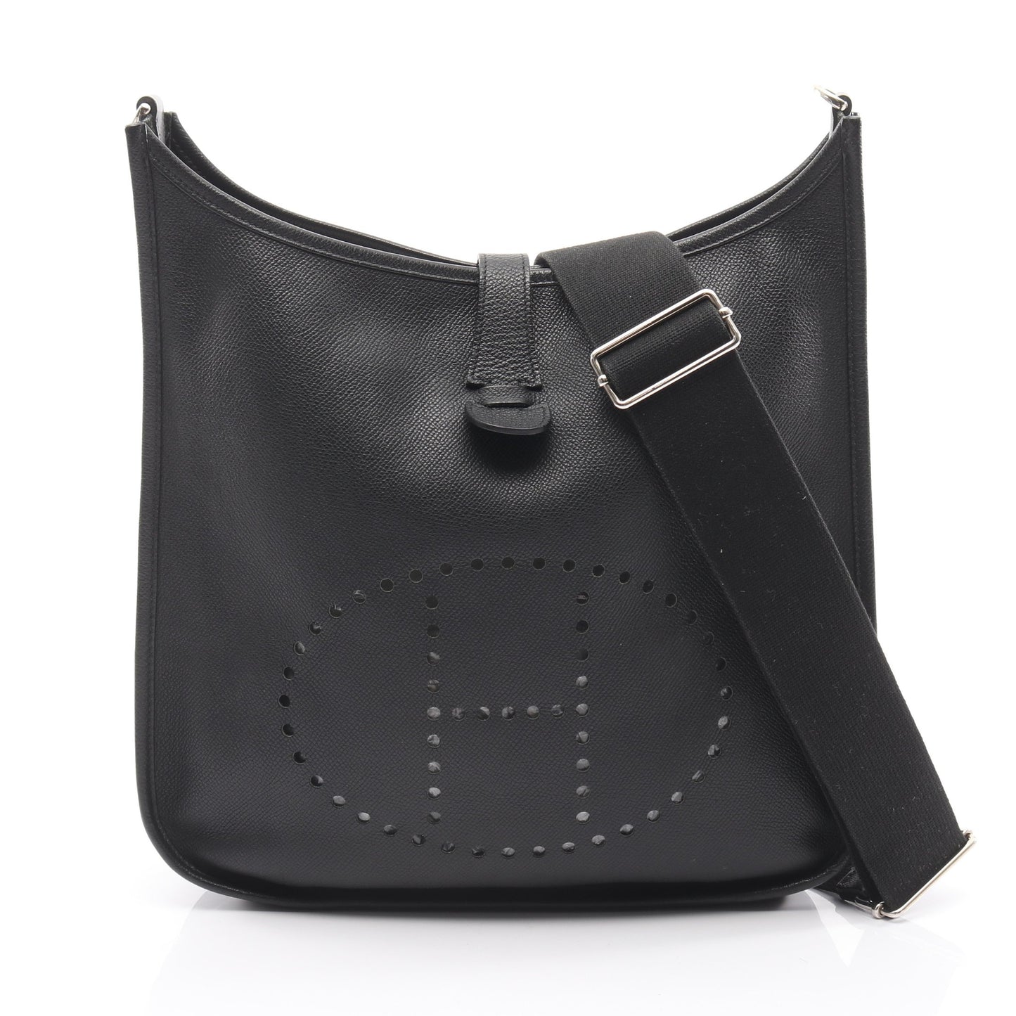 エヴリン 3 トロワ GM ショルダーバッグ ヴォーエプソン ブラック シルバー金具 T刻印 エルメス バッグ HERMES