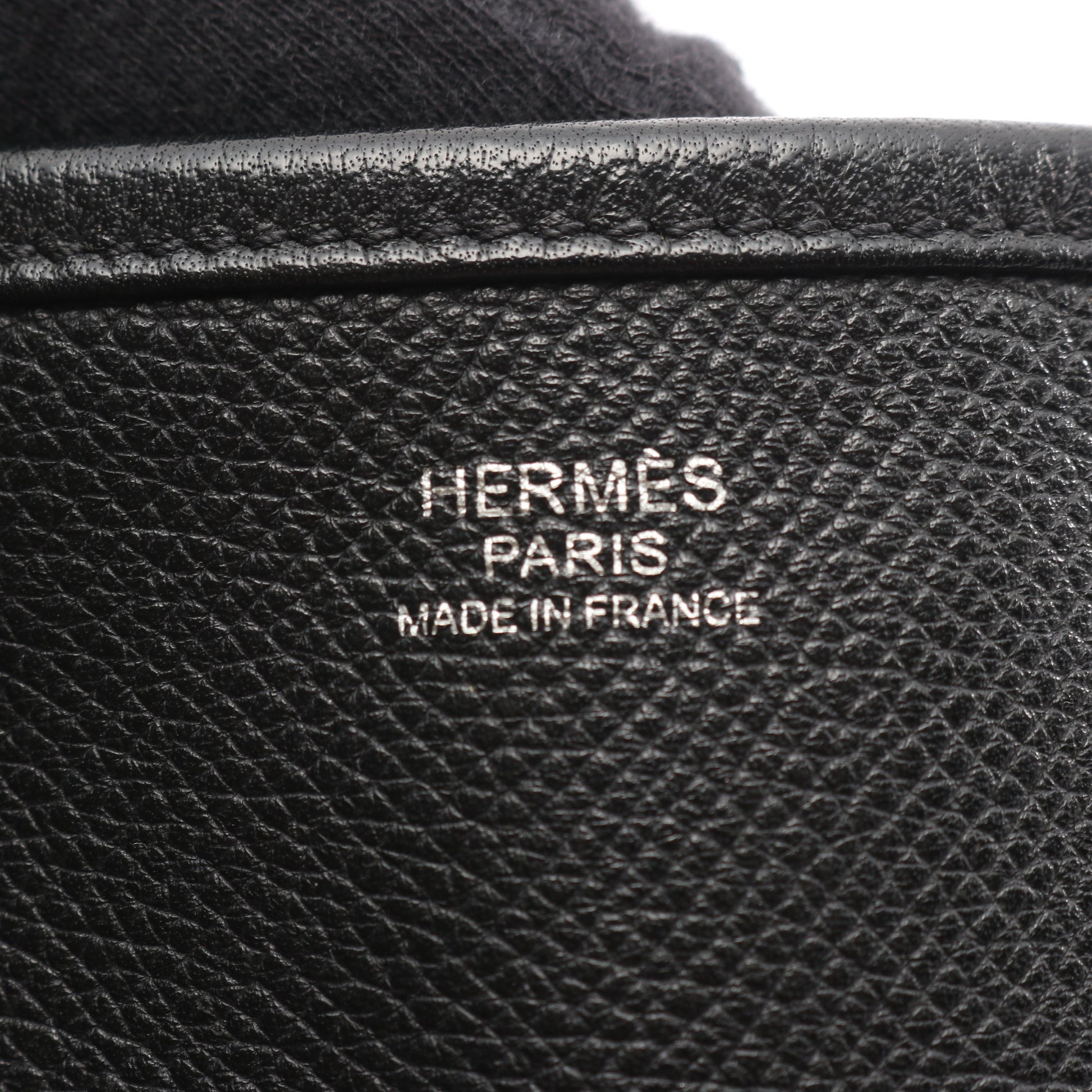 エヴリン 3 トロワ GM ショルダーバッグ ヴォーエプソン ブラック シルバー金具 T刻印 エルメス バッグ HERMES