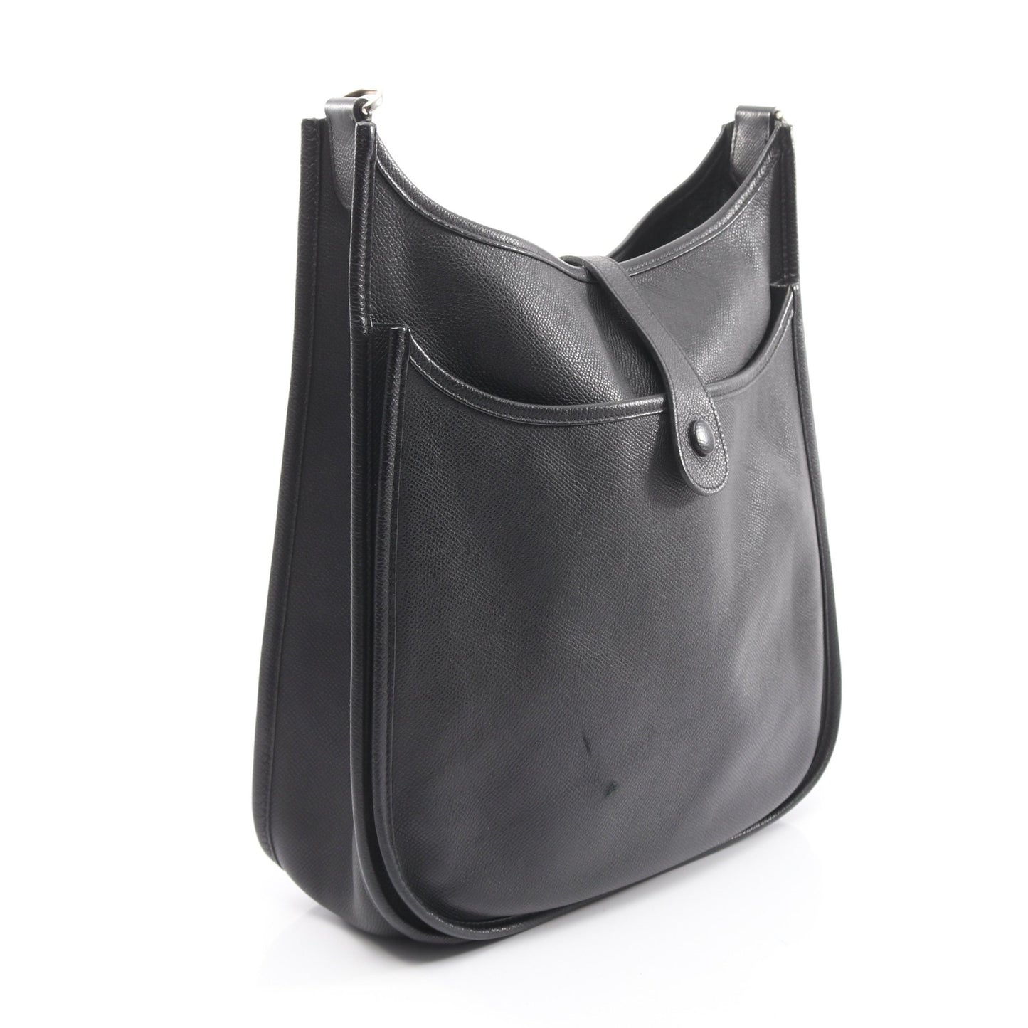 エヴリン 3 トロワ GM ショルダーバッグ ヴォーエプソン ブラック シルバー金具 T刻印 エルメス バッグ HERMES