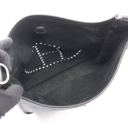 エヴリン 3 トロワ GM ショルダーバッグ ヴォーエプソン ブラック シルバー金具 T刻印 エルメス バッグ HERMES