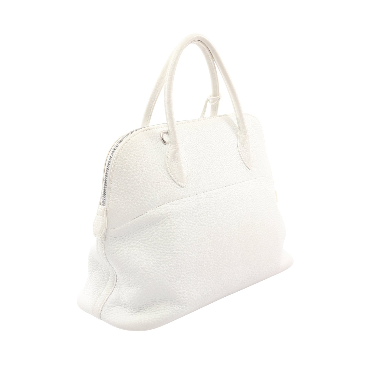 ボリード35 ハンドバッグ トリヨンクレマンス ホワイト シルバー金具 2WAY □E刻印 エルメス バッグ HERMES