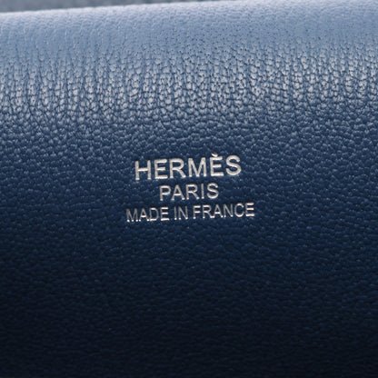 ジプシエール34 ブルードマルト ショルダーバッグ トリヨンクレマンス ネイビー シルバー金具 □N刻印 エルメス バッグ HERMES