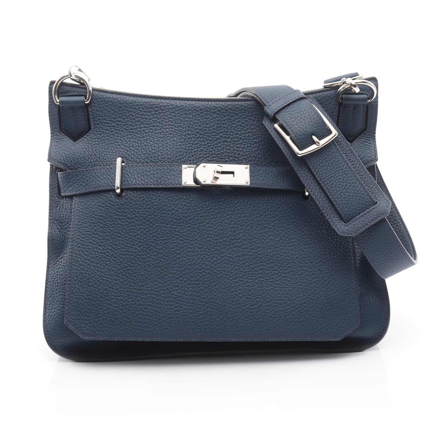 ジプシエール34 ブルードマルト ショルダーバッグ トリヨンクレマンス ネイビー シルバー金具 □N刻印 エルメス バッグ HERMES